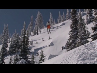 mountain skiing freeride