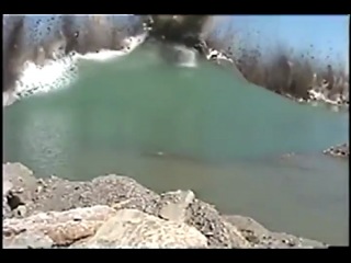 huge underwater explosion