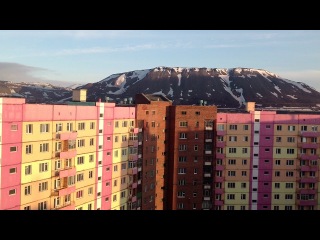 norilsk. polar day period. 2am.