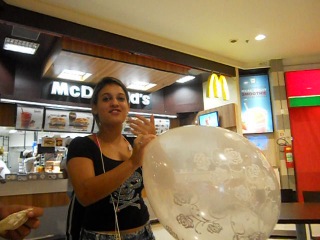 big balloon at mcdonalds