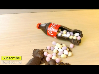 chocolate coca cola bottle shape - easter egg surprise