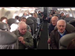 grandpas annealed on board the plane