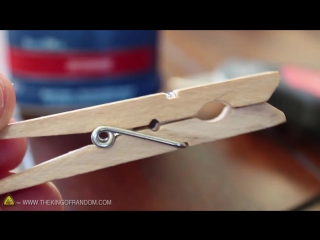 mini matchstick gun - the clothespin pocket pistol